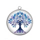 Pendentif Cabochon Argent - arbre de vie