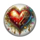 Cabochon Résine - coeur