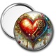 Miroir de poche - coeur
