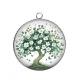 Pendentif Cabochon Argent - arbre de vie