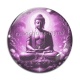 Cabochon Verre - bouddha méditation