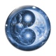 Cabochon Verre - bouddha méditation