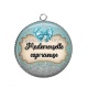 Pendentif Cabochon Argent - mademoiselle capricieuse