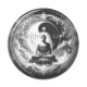 Cabochon Résine - bouddha méditation