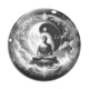 Cabochon Verre - bouddha méditation