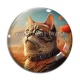 Cabochon Verre - chat