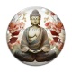 Cabochon Verre - bouddha méditation