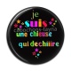 Cabochon Résine - je suis une chieuse qui déchire