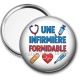 Miroir de poche - une infirmière formidable