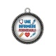Pendentif Cabochon Argent - une infirmière formidable