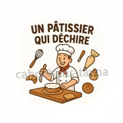 un pâtissier qui déchire
