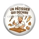 Cabochon Verre - un pâtissier qui déchire
