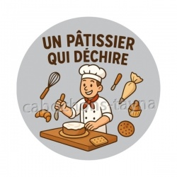un pâtissier qui déchire