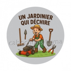 un jardinier qui déchire