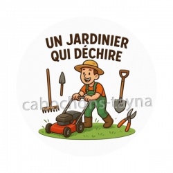 un jardinier qui déchire
