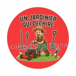 un jardinier qui déchire