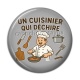 Cabochon Résine - un cuisinier qui déchire