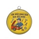Pendentif Cabochon Argent - un mécanicien qui déchire