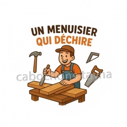 un menuisier qui déchire