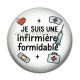Cabochon Résine - je suis une infirmière qui déchire