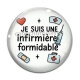 Cabochon Verre - je suis une infirmière qui déchire