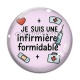 Cabochon Verre - je suis une infirmière qui déchire