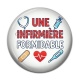 Cabochon Résine - je suis une infirmière qui déchire
