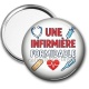 Miroir de poche - je suis une infirmière qui déchire