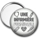 Miroir de poche - je suis une infirmière qui déchire