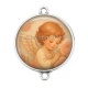 Connecteur Cabochon Argent - ange