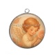 Pendentif Cabochon Argent - ange