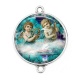 Connecteur Cabochon Argent - ange