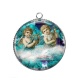 Pendentif Cabochon Argent - ange