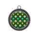 Pendentif Cabochon Argent - fleurs