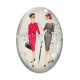Cabochon Verre Ovale - femme