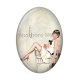 cabochon femme ovale verre ou résine
