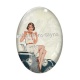 Cabochon Verre Ovale - femme