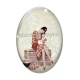 Cabochon Verre Ovale - femme