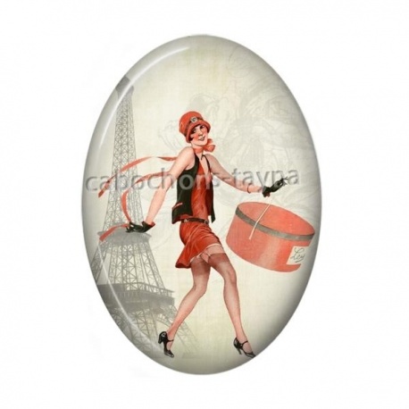 Cabochon Résine Ovale - femme