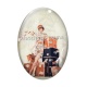 Cabochon Verre Ovale - femme