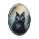 Cabochon Résine Ovale - roux