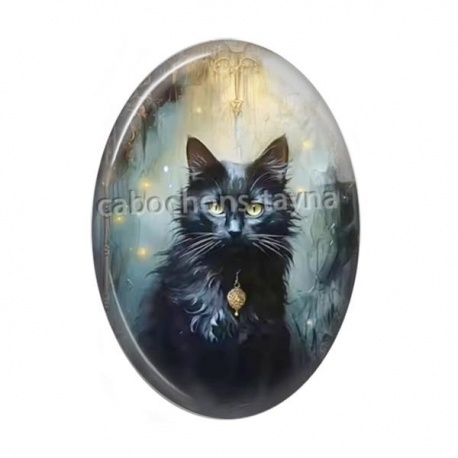Cabochon Résine Ovale - roux