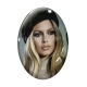 Cabochon Verre Ovale - roux