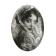 Cabochon Verre Ovale - roux