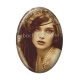 Cabochon Résine Ovale - roux