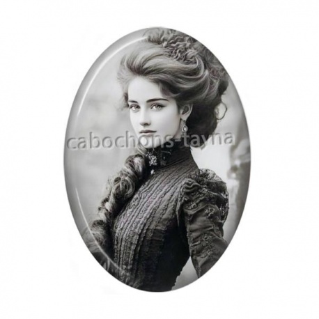 Cabochon Résine Ovale - roux