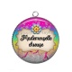 Pendentif Cabochon Argent - mademoiselle chieuse
