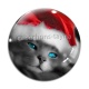 Cabochon Verre - chat