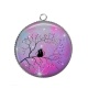 Pendentif Cabochon Argent - chat