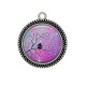 Pendentif Cabochon Argent - chat
